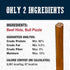 Cadet Bully Hide Sticks for Large Dogs – All-Natural Beef Pizzle, Low Fat, High Protein, 8 Count, Grain & Rawhide-Free