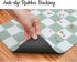 Ralxion Checkered Dog Feeding Mat, Absorbent Mats for Food and Water Bowl, Retro Modern Aesthetic Sage Green