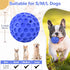 Indestructible Squeaky Dog Ball, Relieves Anxiety, Cleans Teeth, Interactive Chew Toy for Large Breeds, Outdoor
