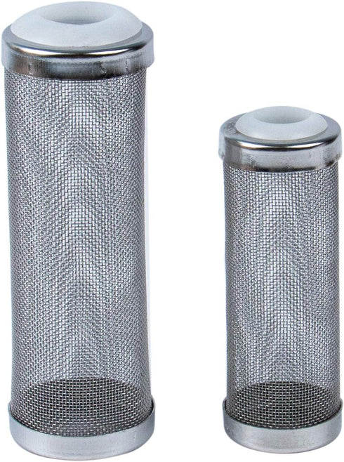 AUEAR 2 Pack Stainless Steel Mesh Inflow Aquarium Filter Guard, Intake Cover for Shrimp and Fish