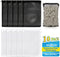 10pcs Aquarium Filter Media Bags - Reusable Mesh Filter Bags with Zipper for Activated Carbon & Ceramic Rings, 5.9 x