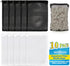 10pcs Aquarium Filter Media Bags - Reusable Mesh Filter Bags with Zipper for Activated Carbon & Ceramic Rings, 5.9 x