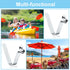 PATIKIL 10 Pack Kayak Paddle Snaps, 9x8mm Tent Pole Clips, Steel V Shaped Single Pin Push Button Spring Clips