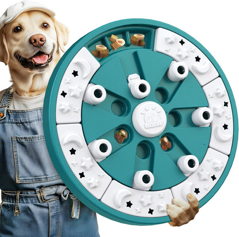 KADTC Dog Puzzle Toy, Large Size, 2 Levels of Step-by-Step Challenge, 3