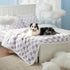 Lesure Waterproof Dog Blanket for Large Dogs, Washable Double-Sided with Warm Jacquard Shag and Soft Sherpa Fleece,