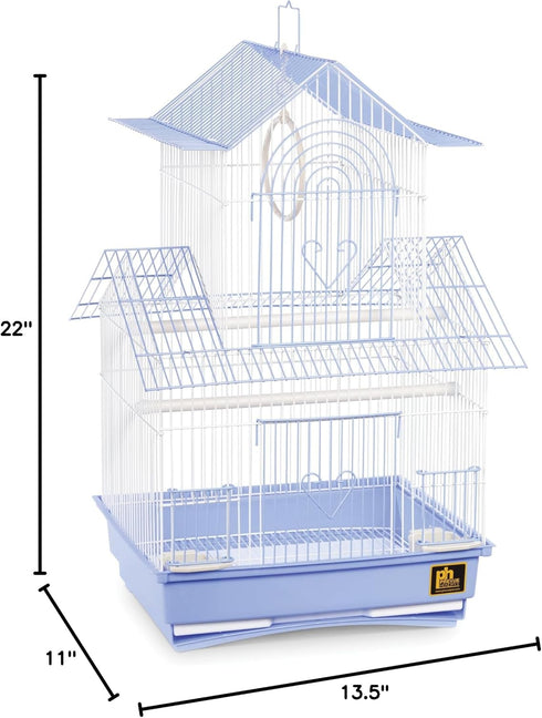 Prevue Hendryx SP1720-2 Shanghai Parakeet Cage, Blue and White Design