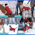 MIGOHI Reflective Waterproof Dog Coat, Medium, Red, Fleece Lined
