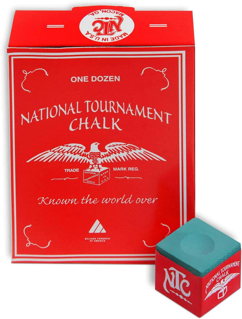 Premium Chalk Silver Cup National Tournament Pool Cue Billiard - ONE Dozen