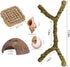 Hammock,Coconut -6Pcs Hammock) Hermit Crab Accessories, Natural Hermit Crab Toys Reptile Shell Hideout Decor for Hermit