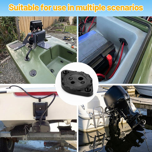 Threehoney Through Hull Wiring Kits for Device Battery Connections, Thru Hull Wiring Kits for Wilderness Track Mount