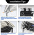 Golf Cart Ceiling Storage Bag, Overhead Organizer Bag for Club Car Precedent, Tempo, Onward, Black