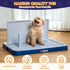 Welpe Dog Potty Tray with Pee Pad Holder - Perfect Indoor Potty Training Solution for Small and Medium Dogs. Say
