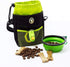 Premium Dog Treat Pouch - Training Treat Bag with Clicker, Collapsible Bowl, Adjustable Straps & Belt Clip for Dogs