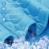 Washable Dog Cooling Mat, Ice Silk Cooling Mat for Dogs, Pet Self Cooling Pad Blanket for Indoor & Outdoor Car Seats