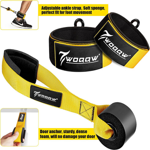 Resistance Bands Set, 350lbs Heavy Exercise Bands with Handles for Men, Fitness Weight Bands for Strength Training
