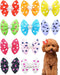PET SHOW 10Pcs 2" Dot Small Dogs Hair Bows, French Clips, Yorkie Bowknot Barrette Clips for Medium Dogs