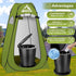 YOSN Set, Portable Toilet with Pop-Up Privacy Tent Adjustable Height Camping Toilet for Outdoor with Portable Bathroom