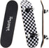 WhiteFang Complete Skateboard for Beginners, 31 x 7.88, 7 Layer Canadian Maple, Double Kick Concave