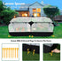 Small Animal Playpen, Portable Chicken Run Coop with Detachable Bottom and Breathable Mesh Walls, Foldable Pet