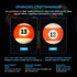 Set 2.25 Set Empire USA Billiard Economy Balls Regulation Pool Balls, Premium Resin Billiard Ball with Cue Ball