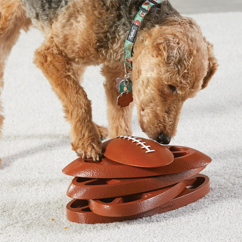 Brightkins Touchdown Time! Interactive Dog Puzzle Toys - Gifts for Dogs, Treat Puzzle