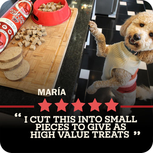 4 lb, 1 Count Redbarn Pet Products All-Natural Premium Rolled Dog Food, Beef Recipe - Soft Semi-Moist Wet Formula