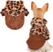 Fleece Dog Sweaters for Small Dogs, Cute Warm Puppy Chihuahua Sweater (Leopard, Small)