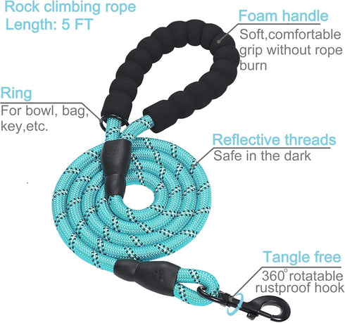 haapaw 2 Packs Martingale Dog Collar - Quick Release Buckle Reflective Training Collars for Small Medium Large Dogs
