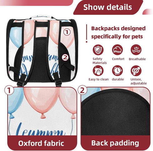 Backpack Welcome Baby Pet Cat Carrier for Kitty Small Dog, Ventilated Pet Carrier Bag for Car, Walking, Hiking