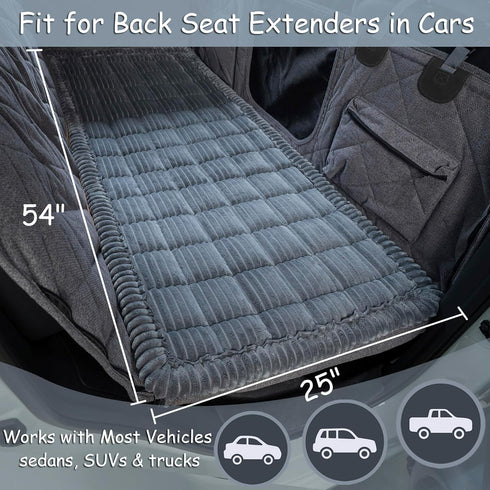 HAPYFOST Hammock Trucks(54"25" Dog Bed for Car Back Seat, Non-Slip Backseat Pet Bed Mat for Travel, Soft Dog Seat Cover
