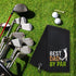 Hafhue Best Dad by Par Embroidered Golf Towel, Golf Accessories Gift for Dad, Grandpa, Birthday, Retirement