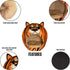 Maccabi Art Tiger Theme Dog Bed, Cute Igloo Style Pet Bed, Fits Small Dogs, Puppies, Cats, Non-Slip Design, 16 x 16 x 18