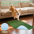 2 Pack 45"48" Homimp Washable Pee Pads for Dogs, Super Absorbent Reusable Puppy Pads,Green Long Wool Fake Grass