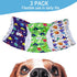 3 Pack Count, 3) Washable Male Dog Diapers: Reusable Belly Bands for Puppy - Absorbent Doggy Wraps (Dinosaur, Small