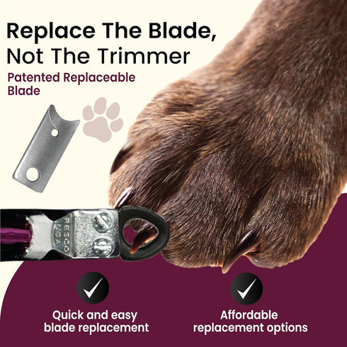 Trimmer, Resco Dog Nail Clippers USA-Made Professional Guillotine Candy Series with Replacement Blade System All Breeds