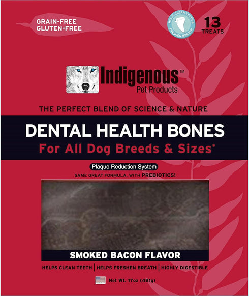 Indigenous Dental Health Bones Large 17oz — Smoked Bacon Flavor