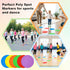 Afcabakila 18 9 Inch PCS Non-Slip Rubber Spot Markers, Agility Training Dots, Multi-Color Poly Vinyl Floor Cones
