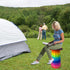 360lbs Jakuva Rainbow Travel Camping Stool, Retractable Portable Folding Stool,Collapsible Telescoping Stool with Max