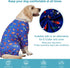 LovinPet Large Dog Pajamas, Navy Rocket and Spaceship Print, Lightweight Stretchy Knit Onesies for Dogs