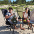 Backpacking MOON LENCE Folding Portable High Back Camping Chairs for Adults, Adjustable Oversize Lightweight for Beach