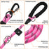 Slip Lead Dog Leash, 6 FT Adjustable Reflective Training Hook Braided Rope with Padded Handle for Large Medium Small