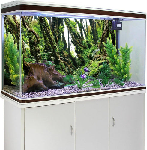 AWERT 36x24 inches Tree Branches Aquarium Background - Green Algae River Bed & Lake Fish Tank