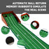 TiwisiTe Putting Green Indoor, Putting Mat with Automatic Ball Return - Solid Wood Structure No Humping, Suitable