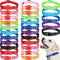 Amylove 27 Pcs Adjustable Nylon Dog Collar Bulk for Small Medium Dogs, 9 Colors with Quick Release Buckle for Daily Walk