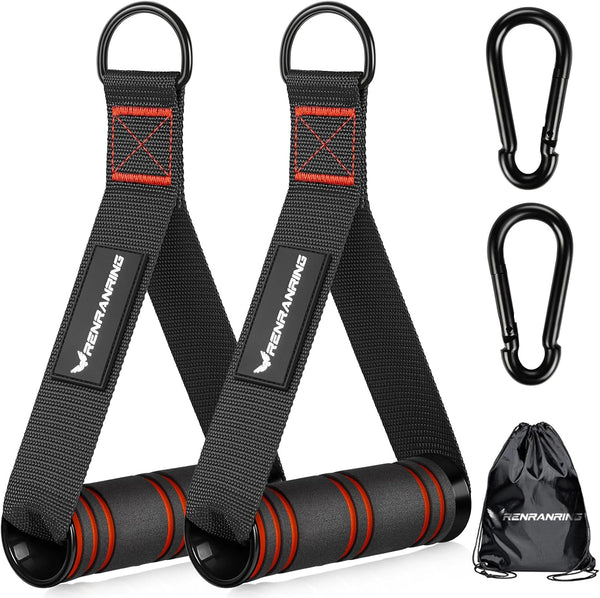 Gym Exercise Handles, Replacement Attachments for Cable Machine Pulleys, Home Gym Add On Equipment