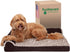 Furhaven Orthopedic Dog Bed for Large/Medium Dogs, Removable Bolsters & Washable Cover, Two-Tone Plush Faux Fur,