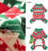 Fitwarm Dog Christmas Outfit, Red Green Pajamas for Small Dogs, Ugly Sweater for Boy Girl, Cat PJS