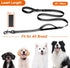TwoEar 6FT 1IN Strong Black Dog Leash, 2 Padded Handles, Traffic Handle for Extra Control, Reflective Lead for All Dogs