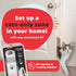Steel Cat Door Strap and Latch, Sturdy Door Holder for Dogs and Kids, White Powder Coated Cat Door Latch