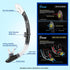 Set Seavenger Aviatar Diving Dry Top Snorkel with Adjustable Open-Heel Fins, Single-Lens Mask, and Mesh Gear Bag